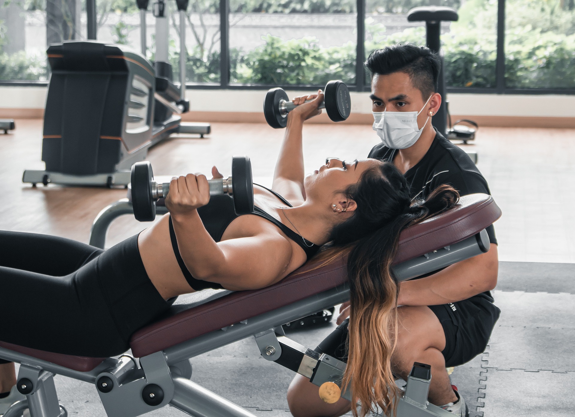 A photo from personal training session
